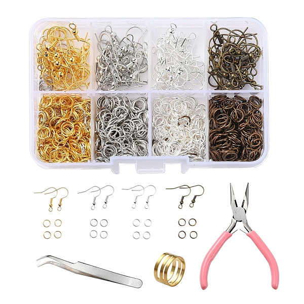 PandaHall DIY Earrings Finding Kits, Including Iron Jump Rings & Earring Hooks, Brass Rings, 410 Stainless Steel Pointed Tweezers and 45#...
PandaHall DIY Earrings Finding Kits, Including Iron Jump Rings & Earring Hooks, Brass Rings, 410 Stainless Steel Pointed Tweezers and 45#...