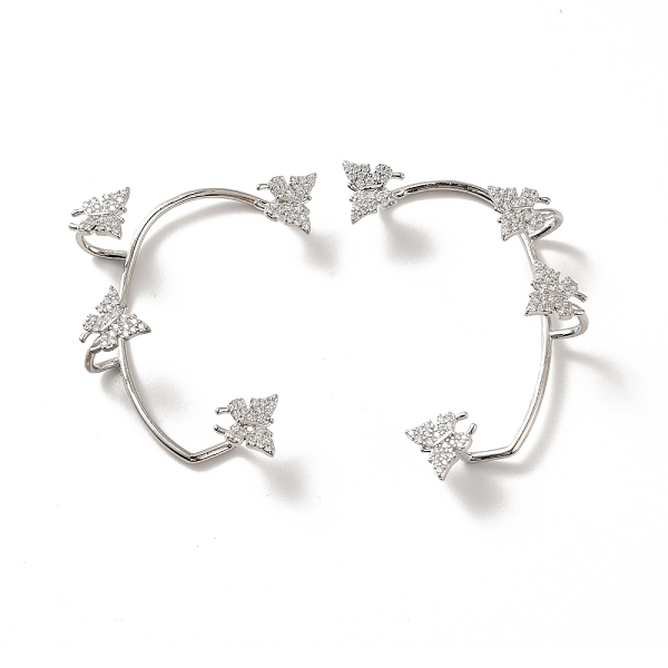 PandaHall Clear Cubic Zirconia Butterfly Cuff Earrings, Long-Lasting Plated Brass Climber Wrap Around Earrings for Non Piercing, Cadmium...
PandaHall Clear Cubic Zirconia Butterfly Cuff Earrings, Long-Lasting Plated Brass Climber Wrap Around Earrings for Non Piercing, Cadmium...