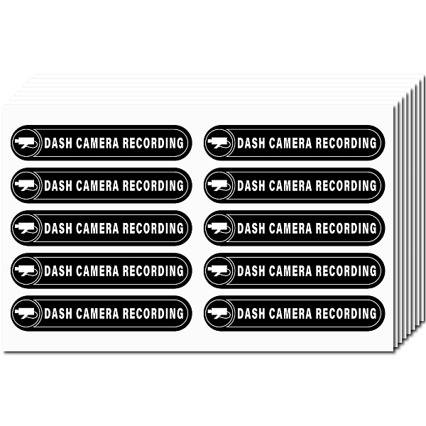 PandaHall Mini PVC Coated Self Adhesive DASH CAMERA RECORDING Warning Stickers, Waterproof Caution Sign Safety Sign Decals, Word, 174x276mm...
PandaHall Mini PVC Coated Self Adhesive DASH CAMERA RECORDING Warning Stickers, Waterproof Caution Sign Safety Sign Decals, Word, 174x276mm...