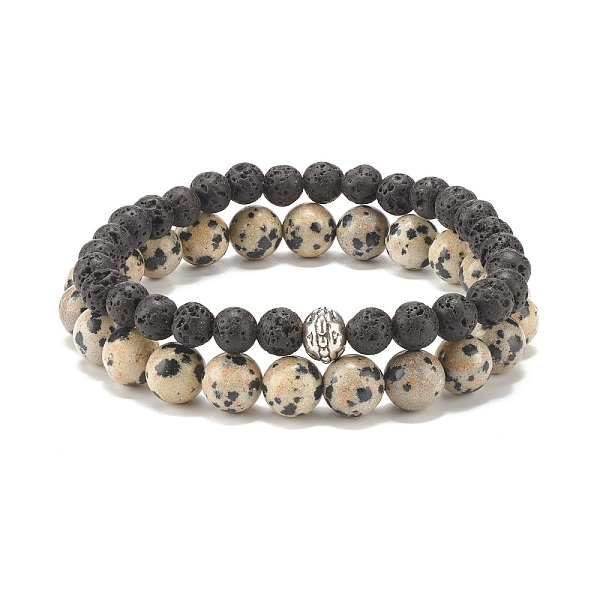 PandaHall 2Pcs 2 Style Natural Dalmatian Jasper & Lava Rock Stretch Bracelets Set, Essential Oil Gemstone Jewelry for Women, Inner Diameter...
PandaHall 2Pcs 2 Style Natural Dalmatian Jasper & Lava Rock Stretch Bracelets Set, Essential Oil Gemstone Jewelry for Women, Inner Diameter...