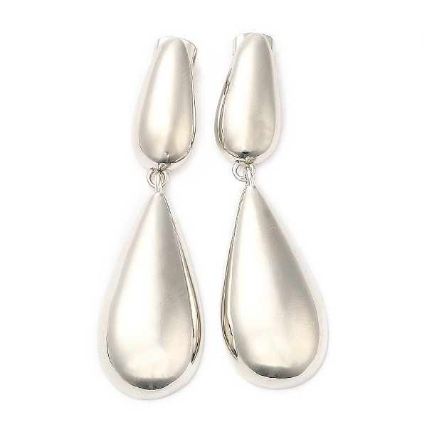 PandaHall Brass Stud Earrings, Double Teadrop Dangle Ear Stud for Women, Platinum, 55x16mm Brass Teardrop
PandaHall Brass Stud Earrings, Double Teadrop Dangle Ear Stud for Women, Platinum, 55x16mm Brass Teardrop
