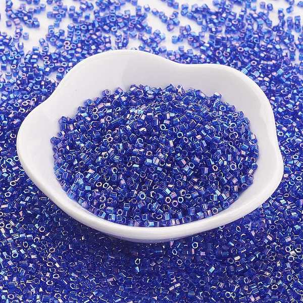 PandaHall TOHO Japanese Seed Beads, 11/0, Two Cut Hexagon, Transparent Rainbow , (87) Transparent AB Cobalt, 2x2mm, Hole: 0.6mm, about..., Purple
PandaHall TOHO Japanese Seed Beads, 11/0, Two Cut Hexagon, Transparent Rainbow , (87) Transparent AB Cobalt, 2x2mm, Hole: 0.6mm, about..., Purple