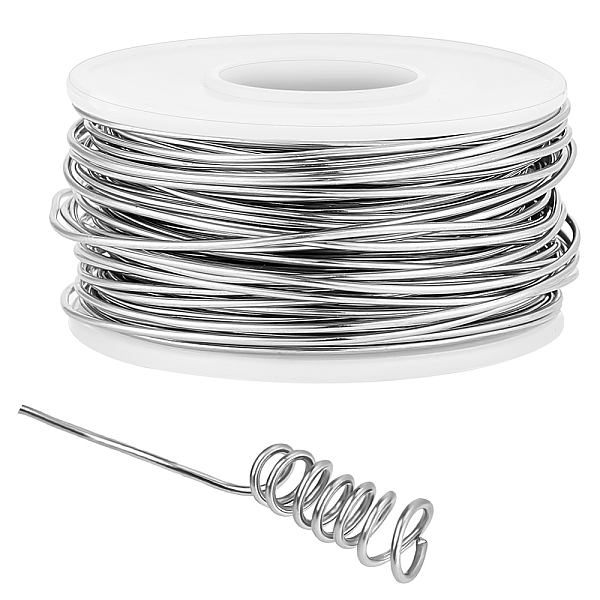 PandaHall 316 Stainless Steel Wire, Round, for Jewelry Making, Stainless Steel Color, 18 Gauge, 1mm, about 65.62 Feet(20m)/Roll Stainless...
PandaHall 316 Stainless Steel Wire, Round, for Jewelry Making, Stainless Steel Color, 18 Gauge, 1mm, about 65.62 Feet(20m)/Roll Stainless...