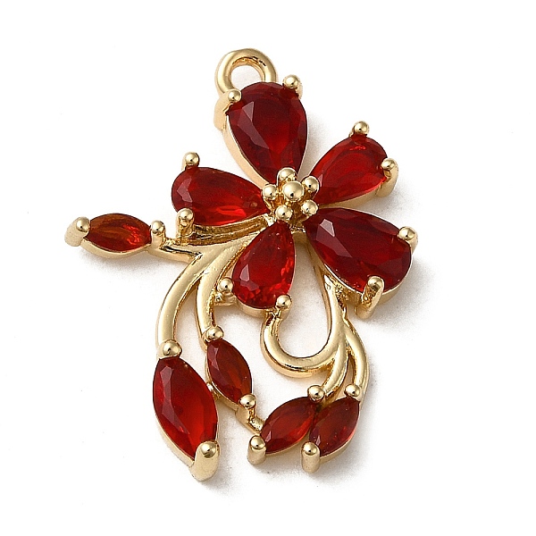 PandaHall Siam K9 Glass Pendants, with Brass Findings, Flower Charm, Golden, 23x18x4.5mm, Hole: 1.4mm Brass+Glass Flower Red
PandaHall Siam K9 Glass Pendants, with Brass Findings, Flower Charm, Golden, 23x18x4.5mm, Hole: 1.4mm Brass+Glass Flower Red