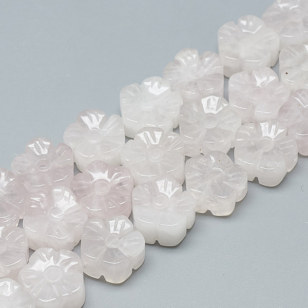 PandaHall Carved Natural Rose Quartz Beads Strands, Plum Blossom, 13~14x13~14x7~8mm, Hole: 1mm, about 16pcs/strand, 8.2 inch~8.6 inch Rose...
PandaHall Carved Natural Rose Quartz Beads Strands, Plum Blossom, 13~14x13~14x7~8mm, Hole: 1mm, about 16pcs/strand, 8.2 inch~8.6 inch Rose...