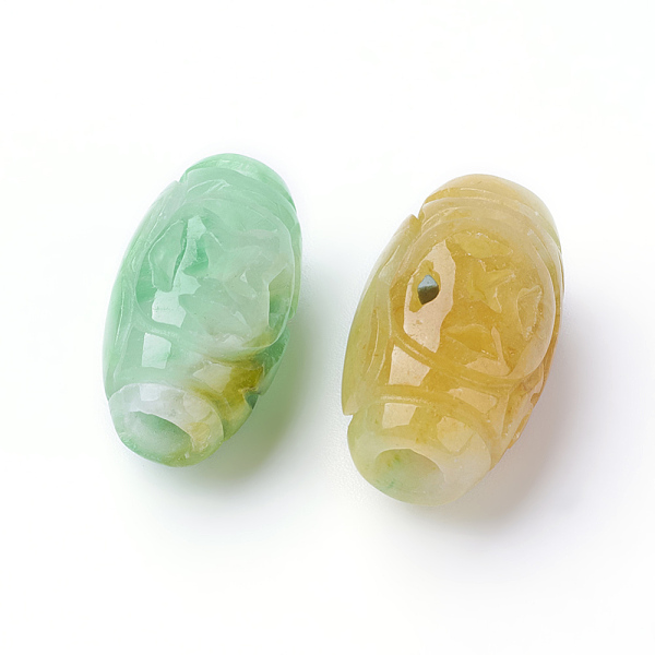 PandaHall Natural Myanmar Jade/Burmese Jade European Beads, Large Hole Beads, Dyed, Oval, 21x12mm, Hole: 4mm Myanmar Jade Oval
PandaHall Natural Myanmar Jade/Burmese Jade European Beads, Large Hole Beads, Dyed, Oval, 21x12mm, Hole: 4mm Myanmar Jade Oval