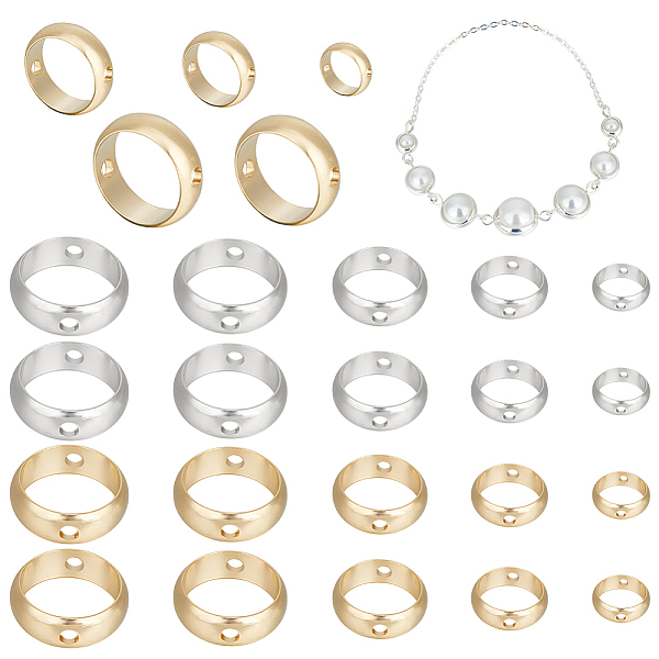 PandaHall CREATCABIN 50Pcs 10 Styles Brass Beads Frames, Long-Lasting Plated, Round Ring, Mixed Color, 6~12x2.5~3mm, Hole: 1~1.2mm...
PandaHall CREATCABIN 50Pcs 10 Styles Brass Beads Frames, Long-Lasting Plated, Round Ring, Mixed Color, 6~12x2.5~3mm, Hole: 1~1.2mm...