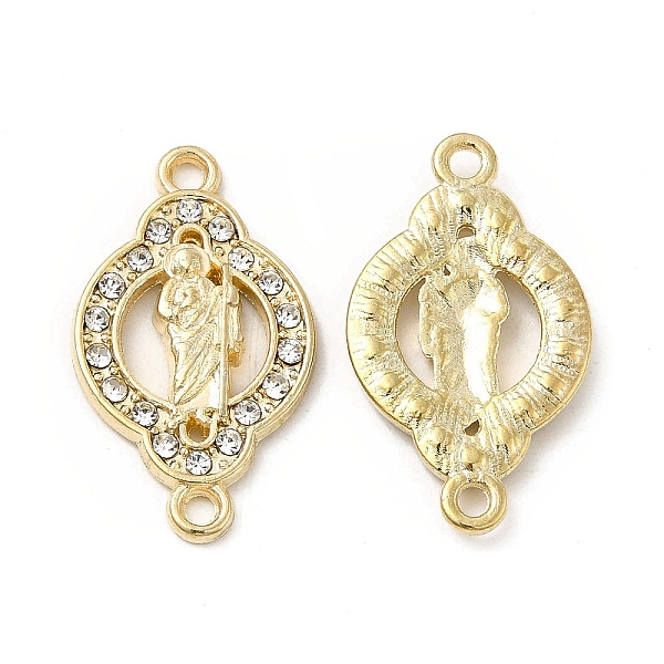PandaHall Religion Alloy Connector Charms with Crystal Rhinestone, Nickel, Oval Links with Saint, Golden, 24x14x2.5mm, Hole: 1.6mm...
PandaHall Religion Alloy Connector Charms with Crystal Rhinestone, Nickel, Oval Links with Saint, Golden, 24x14x2.5mm, Hole: 1.6mm...