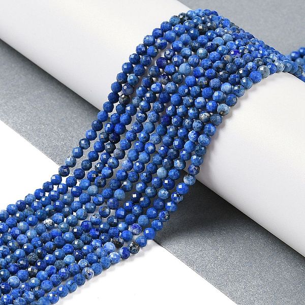 PandaHall Natural Lapis Lazuli Beads Strands, Faceted, Round, 3mm, Hole: 0.5mm, about 144~146pcs/strand, 15.35 inch(39cm) Lapis Lazuli Round
PandaHall Natural Lapis Lazuli Beads Strands, Faceted, Round, 3mm, Hole: 0.5mm, about 144~146pcs/strand, 15.35 inch(39cm) Lapis Lazuli Round