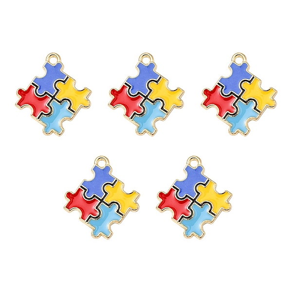 PandaHall Alloy Enamel Pendants, Autism Puzzle Charm, Colorful, 25x22.5x1.5mm, Hole: 2mm Alloy+Enamel Others
PandaHall Alloy Enamel Pendants, Autism Puzzle Charm, Colorful, 25x22.5x1.5mm, Hole: 2mm Alloy+Enamel Others