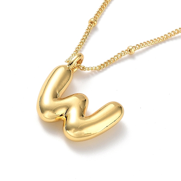 PandaHall Initial Letter Brass Pendant Necklaces, Real 18K Gold Plated, Letter W, 17.52 inch(445mm), Letter: 19.5x19mm. Brass Letter W
PandaHall Initial Letter Brass Pendant Necklaces, Real 18K Gold Plated, Letter W, 17.52 inch(445mm), Letter: 19.5x19mm. Brass Letter W