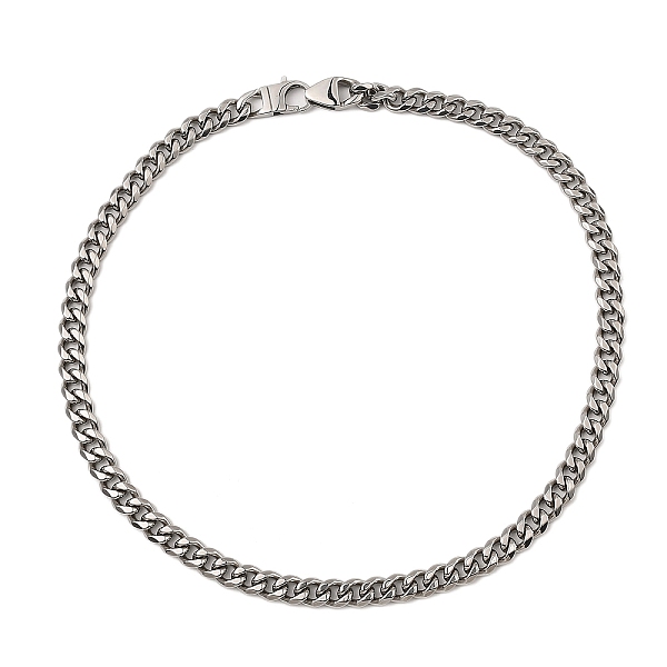 PandaHall 304 Stainless Steel Cuban Link Chain Necklaces, Stainless Steel Color, 24.06 inch(61.1cm) 304 Stainless Steel
PandaHall 304 Stainless Steel Cuban Link Chain Necklaces, Stainless Steel Color, 24.06 inch(61.1cm) 304 Stainless Steel