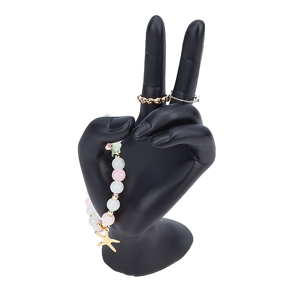 PandaHall Ring Hand Holder, Yeah Victory Sign Gesture Hand Jewelry Display Holder Resin Ring Display Stands Jewelry Showcase Display for..., Black
PandaHall Ring Hand Holder, Yeah Victory Sign Gesture Hand Jewelry Display Holder Resin Ring Display Stands Jewelry Showcase Display for..., Black