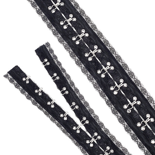 PandaHall FINGERINSPIRE 2.8M 5.6cm Hook and Eye Cotton Tape Trim 3cm Spacing Black Lace-Covered Tape with Hook & Eye Black Lace Ribbons for...
PandaHall FINGERINSPIRE 2.8M 5.6cm Hook and Eye Cotton Tape Trim 3cm Spacing Black Lace-Covered Tape with Hook & Eye Black Lace Ribbons for...