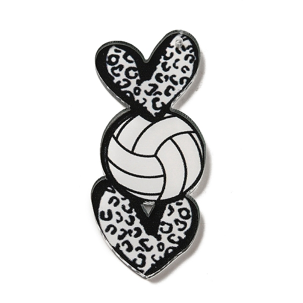 PandaHall Acrylic Pendants, Heart with Sport Ball, Volleyball, 49.5x20.5x2mm, Hole: 1.2mm Acrylic Volleyball
PandaHall Acrylic Pendants, Heart with Sport Ball, Volleyball, 49.5x20.5x2mm, Hole: 1.2mm Acrylic Volleyball