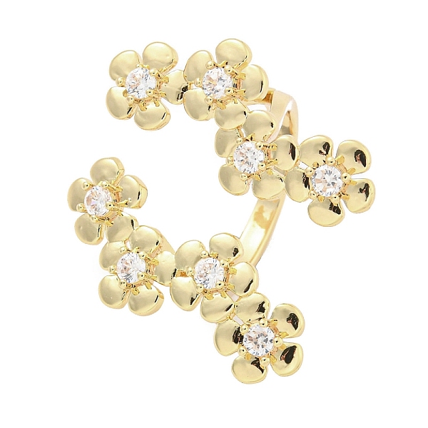 PandaHall Brass Micro Pave Cubic Zirconia Cuff Rings, Flower Open Rings for Women, Long-Lasting Plated, Golden, Adjustable Brass+Cubic...
PandaHall Brass Micro Pave Cubic Zirconia Cuff Rings, Flower Open Rings for Women, Long-Lasting Plated, Golden, Adjustable Brass+Cubic...