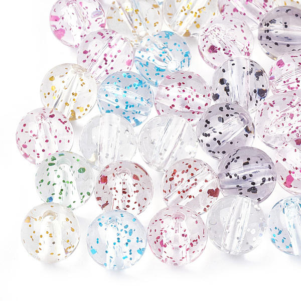 PandaHall Transparent Acrylic Beads, with Glitter Powder, Round, Mixed Color, 10mm, Hole: 1.8mm Acrylic Round Multicolor
PandaHall Transparent Acrylic Beads, with Glitter Powder, Round, Mixed Color, 10mm, Hole: 1.8mm Acrylic Round Multicolor