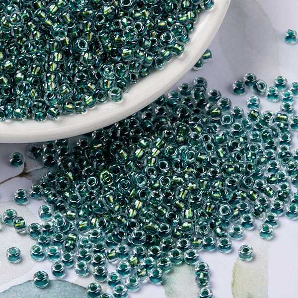 PandaHall MIYUKI Round Rocailles Beads, Japanese Seed Beads, 8/0, (RR3205) Magic Emerald Marine Lined Crystal, 3mm, Hole: 1mm, about..., Cyan
PandaHall MIYUKI Round Rocailles Beads, Japanese Seed Beads, 8/0, (RR3205) Magic Emerald Marine Lined Crystal, 3mm, Hole: 1mm, about..., Cyan