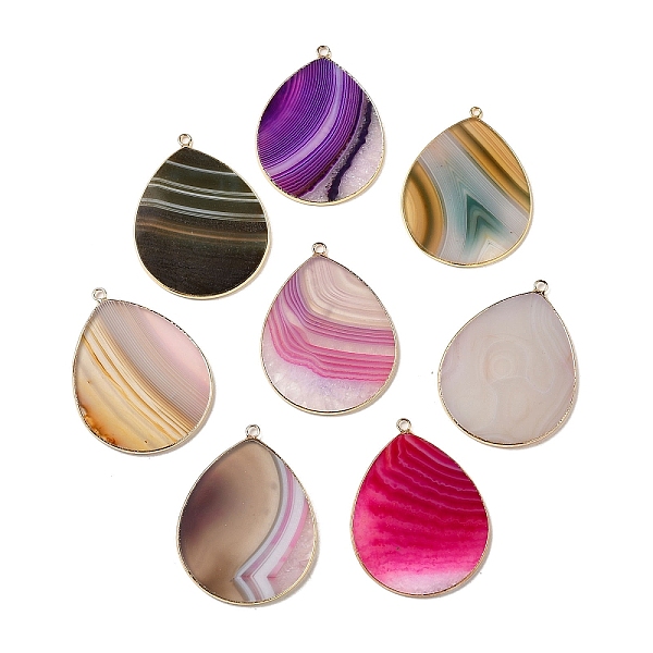 PandaHall Natural Agate Pendants, with Brass Findings, Teardrop, Golden, Mixed Color, Dyed & Heated, 41~41.5x32x2mm, Hole: 1.5mm Mixed Stone...
PandaHall Natural Agate Pendants, with Brass Findings, Teardrop, Golden, Mixed Color, Dyed & Heated, 41~41.5x32x2mm, Hole: 1.5mm Mixed Stone...