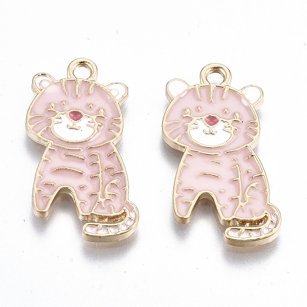 PandaHall Light Gold Plated Alloy Enamel Pendants, Cadmium Free & Lead Free, Tiger, Pink, 24.5x12.5x1.5mm, Hole: 1.8mm Alloy+Enamel Tiger...
PandaHall Light Gold Plated Alloy Enamel Pendants, Cadmium Free & Lead Free, Tiger, Pink, 24.5x12.5x1.5mm, Hole: 1.8mm Alloy+Enamel Tiger...