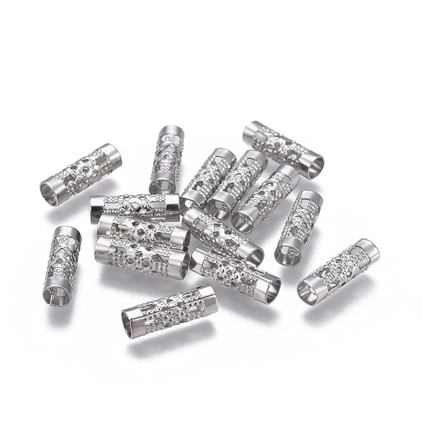 PandaHall 304 Stainless Steel Tube Beads, Hollow, Stainless Steel Color, 12x4mm, Hole: 3.3mm 304 Stainless Steel Tube
PandaHall 304 Stainless Steel Tube Beads, Hollow, Stainless Steel Color, 12x4mm, Hole: 3.3mm 304 Stainless Steel Tube