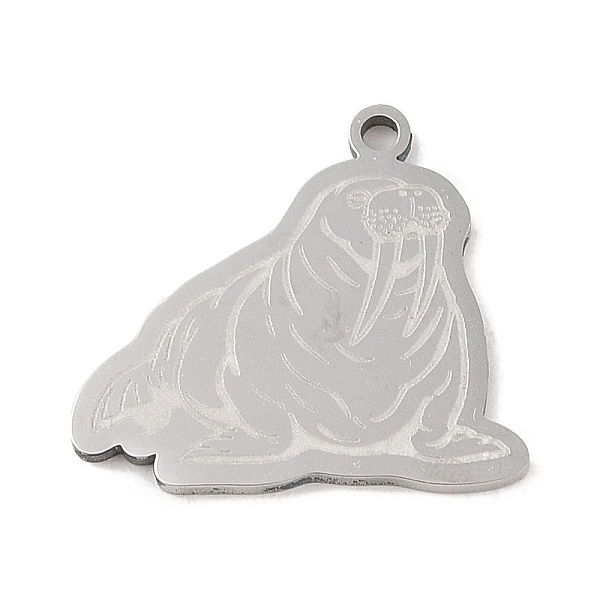 PandaHall 304 Stainless Steel Pendants, Walrus Charm, Stainless Steel Color, 20.5x22.5x1.5mm, Hole: 1mm 304 Stainless Steel Walrus
PandaHall 304 Stainless Steel Pendants, Walrus Charm, Stainless Steel Color, 20.5x22.5x1.5mm, Hole: 1mm 304 Stainless Steel Walrus