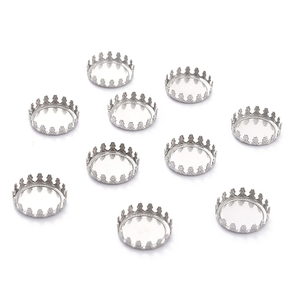PandaHall 304 Stainless Steel Cabochon Settings, Lace Edge Bezel Cups, Flat Round, Stainless Steel Color, 13x4mm Tray: 12mm 304 Stainless...
PandaHall 304 Stainless Steel Cabochon Settings, Lace Edge Bezel Cups, Flat Round, Stainless Steel Color, 13x4mm Tray: 12mm 304 Stainless...