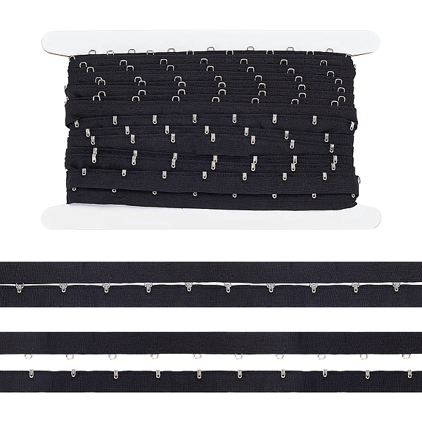 PandaHall 1 Rows 1 Hooks Polyester Bra Iron Clasps, Elastic Bra Band Extenders Intimates Accessories, Black, 28x1.5~4mm, 3 yards/card...
PandaHall 1 Rows 1 Hooks Polyester Bra Iron Clasps, Elastic Bra Band Extenders Intimates Accessories, Black, 28x1.5~4mm, 3 yards/card...