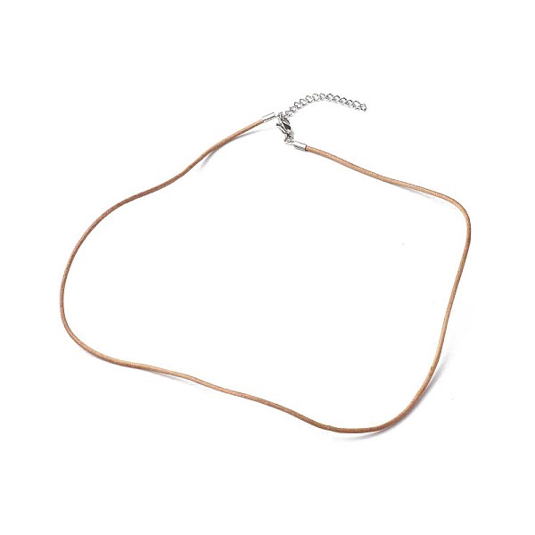 PandaHall Cowhide Leather Choker Necklaces, with 304 Stainless Steel Lobster Claw Clasps, Peru, 17.91 inch(455mm) Leather Brown
PandaHall Cowhide Leather Choker Necklaces, with 304 Stainless Steel Lobster Claw Clasps, Peru, 17.91 inch(455mm) Leather Brown
