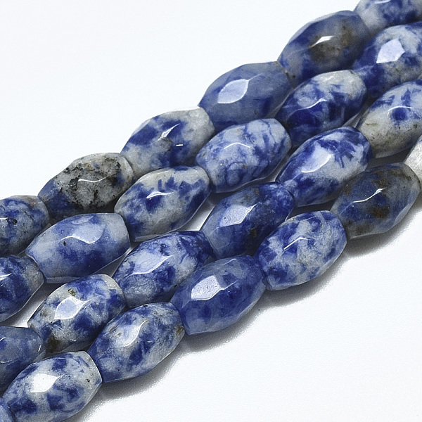 PandaHall Natural Blue Spot Jasper Beads Strands, Faceted, Oval, 8.5~9x6mm, Hole: 1mm, about 22pcs/strand, 8.07 inch Blue Spot Jasper Oval
PandaHall Natural Blue Spot Jasper Beads Strands, Faceted, Oval, 8.5~9x6mm, Hole: 1mm, about 22pcs/strand, 8.07 inch Blue Spot Jasper Oval