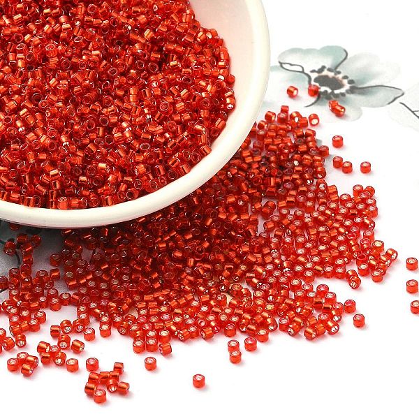PandaHall Glass Seed Beads, Silver Lined, Cylinder, Red, 2x1.5mm, Hole: 1.4mm, about 50398pcs/pound Glass Red
PandaHall Glass Seed Beads, Silver Lined, Cylinder, Red, 2x1.5mm, Hole: 1.4mm, about 50398pcs/pound Glass Red