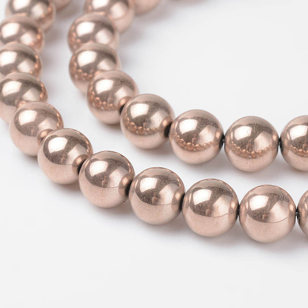 PandaHall Round Non-Magnetic Synthetic Hematite Beads Strands, Rose Gold Plated, 6mm, Hole: 1mm, about 69pcs/strand, 15.9 inch Non-magnetic...
PandaHall Round Non-Magnetic Synthetic Hematite Beads Strands, Rose Gold Plated, 6mm, Hole: 1mm, about 69pcs/strand, 15.9 inch Non-magnetic...