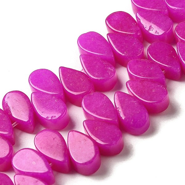 PandaHall Natural White Jade Beads Strands, Dyed, Teardrop, Top Drilled, Magenta, 9~10x5~5.5x3.5~4mm, Hole: 0.7mm, about 40~48pcs/strand..., Pink
PandaHall Natural White Jade Beads Strands, Dyed, Teardrop, Top Drilled, Magenta, 9~10x5~5.5x3.5~4mm, Hole: 0.7mm, about 40~48pcs/strand..., Pink