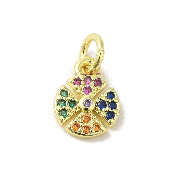 PandaHall Brass Micro Pave Cubic Zirconia Charms, Real 18K Gold Plated, Flat Round Charms, Colorful, 10x7.5x2mm, Hole: 3mm Brass+Cubic...
PandaHall Brass Micro Pave Cubic Zirconia Charms, Real 18K Gold Plated, Flat Round Charms, Colorful, 10x7.5x2mm, Hole: 3mm Brass+Cubic...