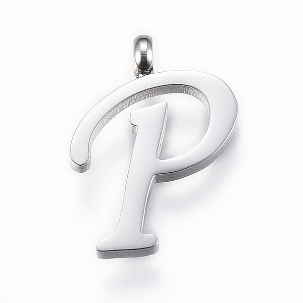 PandaHall 304 Stainless Steel Pendants, Initial Letter, Letter.P, Stainless Steel Color, 17x12x2mm, Hole: 2mm 304 Stainless Steel Letter P
PandaHall 304 Stainless Steel Pendants, Initial Letter, Letter.P, Stainless Steel Color, 17x12x2mm, Hole: 2mm 304 Stainless Steel Letter P