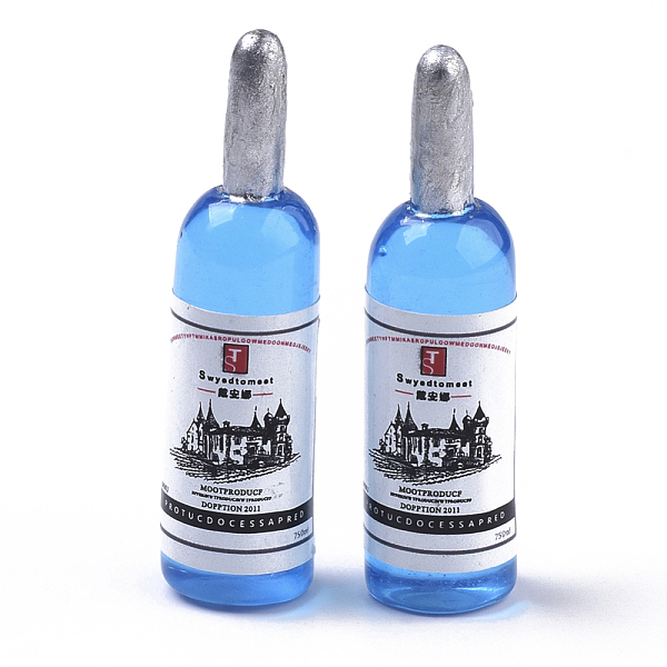 PandaHall Resin Beads, with Stickers, No Hole/Undrilled, Mini Wine Bottle, for DIY Pendant Making, Dodger Blue, 47x13mm Resin Bottle Blue
PandaHall Resin Beads, with Stickers, No Hole/Undrilled, Mini Wine Bottle, for DIY Pendant Making, Dodger Blue, 47x13mm Resin Bottle Blue