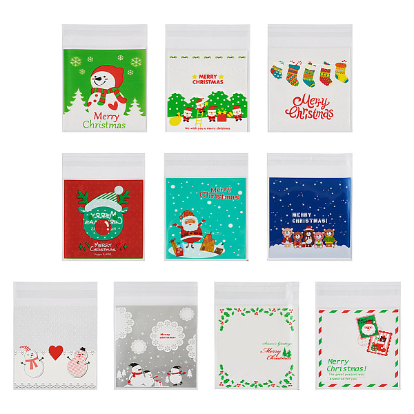 PandaHall 200Pcs 10 Style Christmas Theme Plastic Bakeware Bag, with Self-adhesive, for Chocolate, Candy, Cookies, Square, Mixed Color..., Multicolor
PandaHall 200Pcs 10 Style Christmas Theme Plastic Bakeware Bag, with Self-adhesive, for Chocolate, Candy, Cookies, Square, Mixed Color..., Multicolor