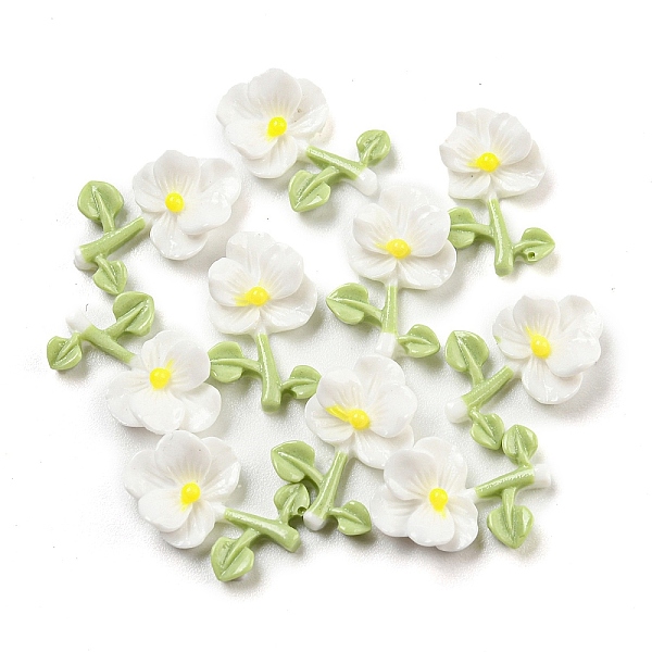 PandaHall Luminous Opaque Epoxy Resin Decoden Cabochons, Glow in the Dark Flower, White, 13x8x4mm Epoxy Resin Flower White
PandaHall Luminous Opaque Epoxy Resin Decoden Cabochons, Glow in the Dark Flower, White, 13x8x4mm Epoxy Resin Flower White