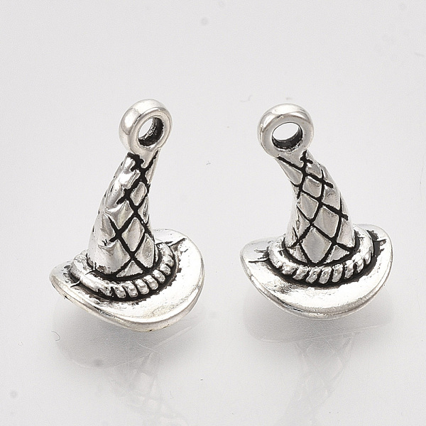 PandaHall Tibetan Style Alloy Pendants, Witch Hat Pendants, Cadmium Free & Lead Free, Antique Silver, 15x10.5x10mm, Hole: 1.6mm, about...
PandaHall Tibetan Style Alloy Pendants, Witch Hat Pendants, Cadmium Free & Lead Free, Antique Silver, 15x10.5x10mm, Hole: 1.6mm, about...