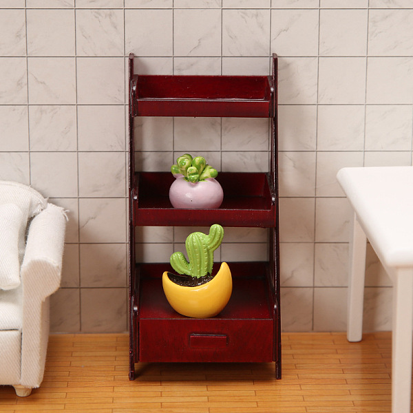 PandaHall Miniature 3 Tiers Wood Display Racks, for Dollhouse, Rectangle, FireBrick, 50x55x108mm Wood Furniture & Appliances Red
PandaHall Miniature 3 Tiers Wood Display Racks, for Dollhouse, Rectangle, FireBrick, 50x55x108mm Wood Furniture & Appliances Red