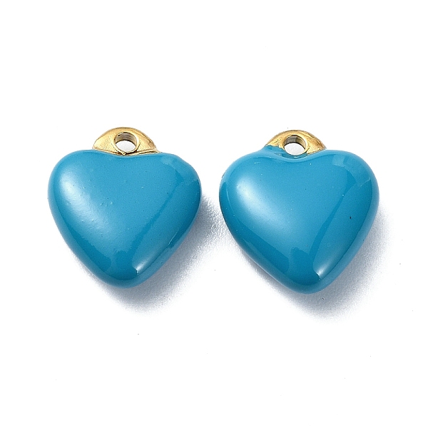 PandaHall Ion Plating(IP) Real 18K Gold Plated 304 Stainless Steel Pendants, with Enamel, Heart Charms, Deep Sky Blue, 12x10.5x5mm, Hole...
PandaHall Ion Plating(IP) Real 18K Gold Plated 304 Stainless Steel Pendants, with Enamel, Heart Charms, Deep Sky Blue, 12x10.5x5mm, Hole...
