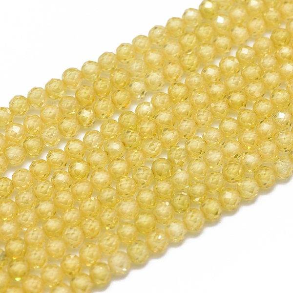PandaHall Cubic Zirconia Beads Strands, Faceted, Round, Gold, 3mm, Hole: 0.5mm, about 132pcs/strand, 15 inch(38cm) Cubic Zirconia Round Gold
PandaHall Cubic Zirconia Beads Strands, Faceted, Round, Gold, 3mm, Hole: 0.5mm, about 132pcs/strand, 15 inch(38cm) Cubic Zirconia Round Gold