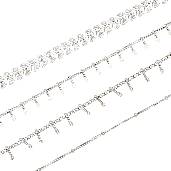 PandaHall ARRICRAFT 4M 4 Style Stainless Steel Cobs & Satellite Chains and Square Charm Chains, Unwelded, Stainless Steel Color...
PandaHall ARRICRAFT 4M 4 Style Stainless Steel Cobs & Satellite Chains and Square Charm Chains, Unwelded, Stainless Steel Color...