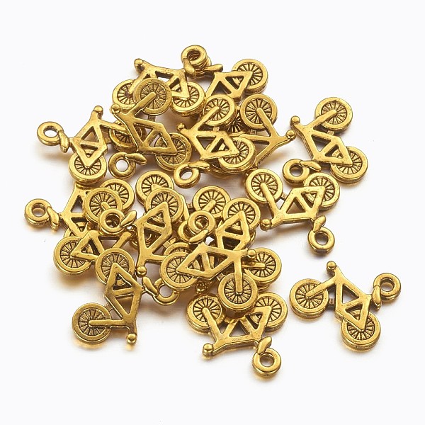 PandaHall Tibetan Silver Pendants, Antique Golden, Lead Free, Cadmium Free and Nickel Free, Bike, About 13.5mm long, 16mm wide, 2mm thick...
PandaHall Tibetan Silver Pendants, Antique Golden, Lead Free, Cadmium Free and Nickel Free, Bike, About 13.5mm long, 16mm wide, 2mm thick...