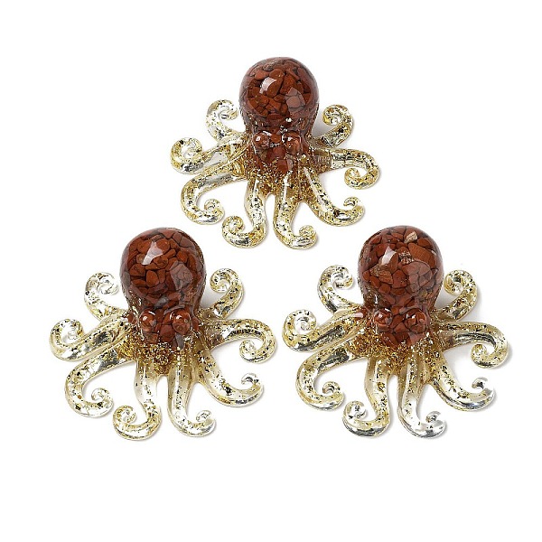 PandaHall Octopus Resin Figurines, Reiki Gold Foil Natural Red Jasper Chips Inside for Home Office Desk Decoration, 101x97x44mm Red Jasper...
PandaHall Octopus Resin Figurines, Reiki Gold Foil Natural Red Jasper Chips Inside for Home Office Desk Decoration, 101x97x44mm Red Jasper...