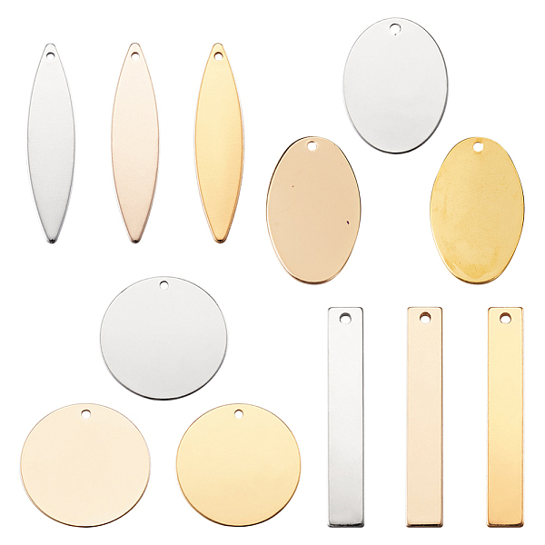 PandaHall Brass Charms, Blank Stamping Tag, Rectangle, Oval, Flat Round and Horse Eye, Golden & Light Gold & Platinum, 6.8x5.2x1.1cm...
PandaHall Brass Charms, Blank Stamping Tag, Rectangle, Oval, Flat Round and Horse Eye, Golden & Light Gold & Platinum, 6.8x5.2x1.1cm...