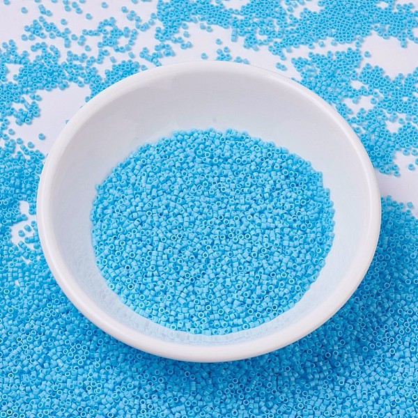 PandaHall MIYUKI Delica Beads, Cylinder, Japanese Seed Beads, 11/0, (DB0879) Matte Opaque Turquoise Blue AB, 1.3x1.6mm, Hole: 0.8mm, about..., Cyan
PandaHall MIYUKI Delica Beads, Cylinder, Japanese Seed Beads, 11/0, (DB0879) Matte Opaque Turquoise Blue AB, 1.3x1.6mm, Hole: 0.8mm, about..., Cyan