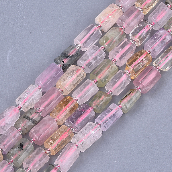 PandaHall Natural Mixed Quartz Beads Strands, Faceted, Column, 9.5~11x6.5~8x7~8mm, Hole: 0.8mm, about 15~17pcs/strand, 7.28~7.48 inch Other...
PandaHall Natural Mixed Quartz Beads Strands, Faceted, Column, 9.5~11x6.5~8x7~8mm, Hole: 0.8mm, about 15~17pcs/strand, 7.28~7.48 inch Other...