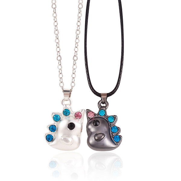 PandaHall 2Pcs Magnetic Matching Necklaces Set, Colorful Cute Dinosaur 316L Surgical Stainless Steel Pendant Necklaces with Chains and Cord...
PandaHall 2Pcs Magnetic Matching Necklaces Set, Colorful Cute Dinosaur 316L Surgical Stainless Steel Pendant Necklaces with Chains and Cord...