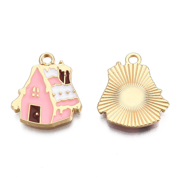 PandaHall Christmas Theme, Alloy Enamel Pendants, Light Gold, Snow House, Pink, 19.5x17x2mm, Hole: 2mm Alloy+Enamel Building Pink
PandaHall Christmas Theme, Alloy Enamel Pendants, Light Gold, Snow House, Pink, 19.5x17x2mm, Hole: 2mm Alloy+Enamel Building Pink